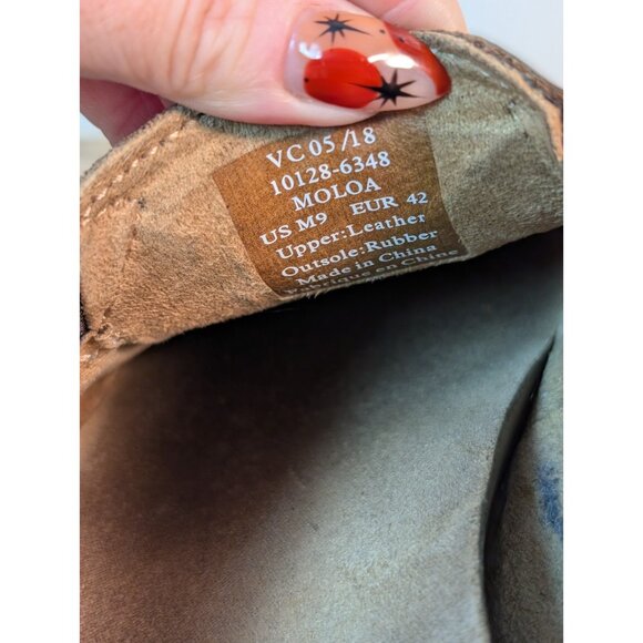 OluKai Moloa Men's Dark Brown Leather Slip-On Low Top Casual Comfort Loafers 9 - Picture 10 of 10